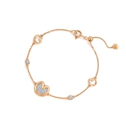 'Seedling' 18K White & Red Gold Diamond Bracelet