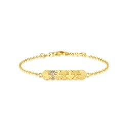 999 Gold Diamond Bracelet