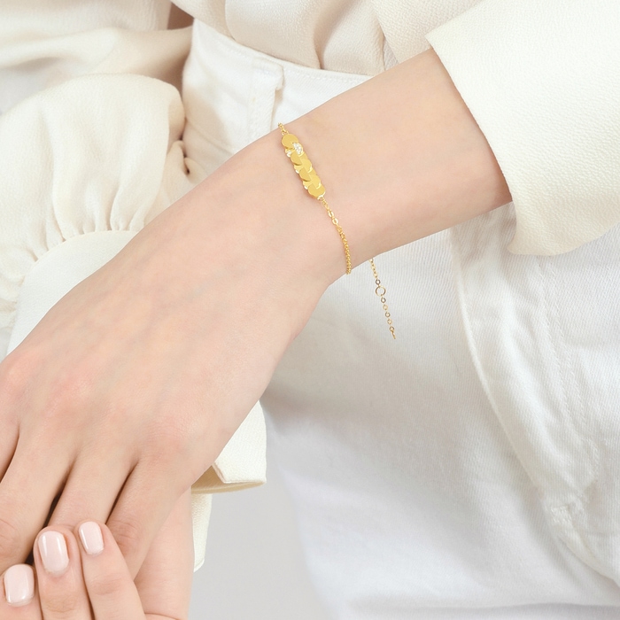 Solid Gold Bracelet | Chow Sang Sang Jewellery | Essence | 94039B - 2