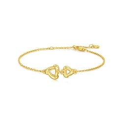 「流光」足金三角風車手鍊