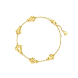 'Glow' 999 Gold Triangular Windmill Bracelet