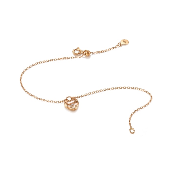 18K玫瑰金 手鍊 | 周生生珠寶 | 94180B - 7