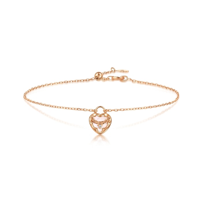 18K玫瑰金 手鍊 | 周生生珠寶 | 94180B - 1