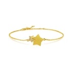 999 Gold Diamond Star Bracelet