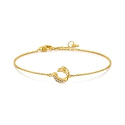 'Taffy' 999 Gold Diamond Bracelet