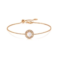 'Timeless' 18K Rose Gold White Mother of Pearl Bracelet