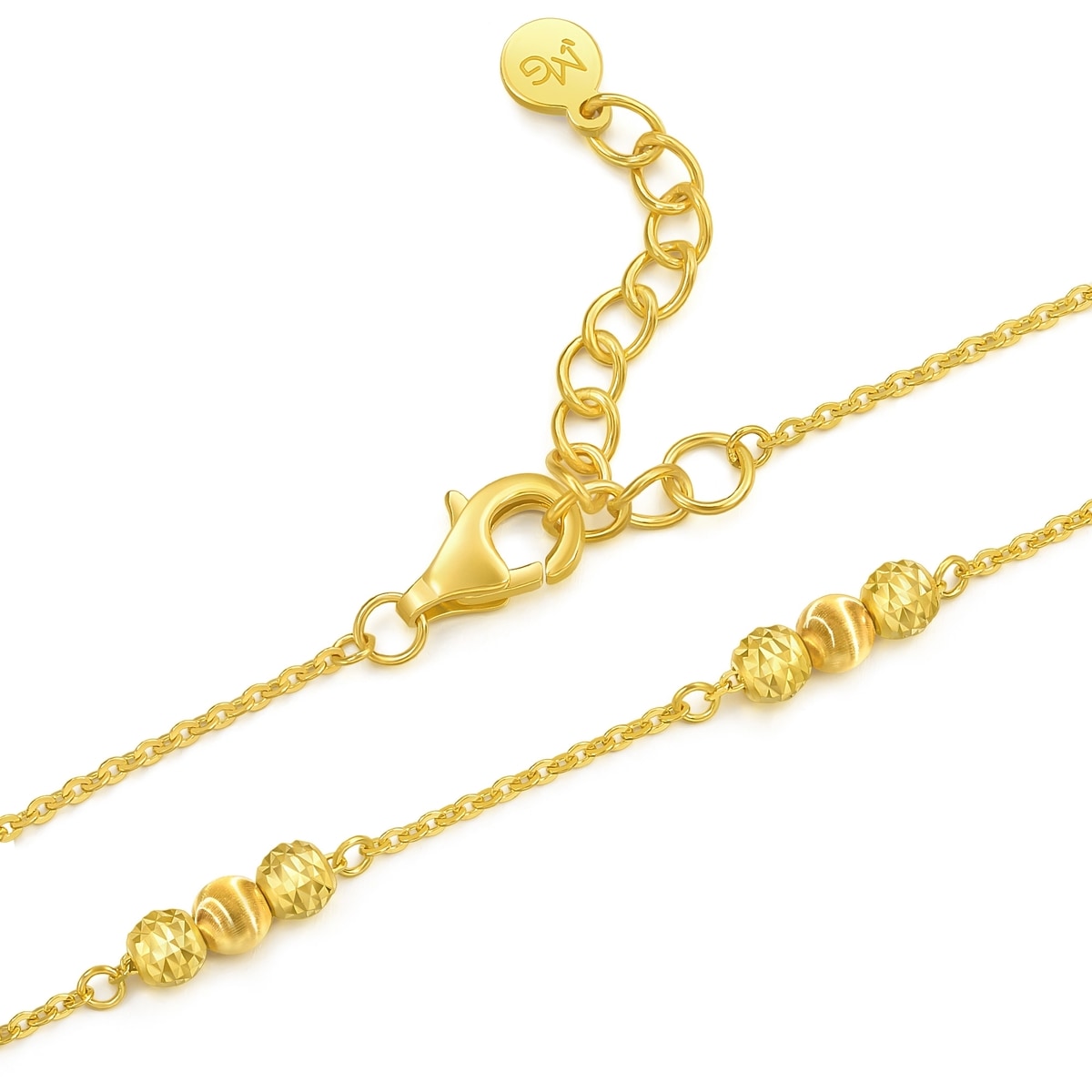 MINTYGREEN - 'Glow' 999 Gold Bracelet | 94604B(18 cm/~0.113 MINTYGREEN - 'Glow' 999 Gold Bracelet | 94604B(18 cm/~0.113