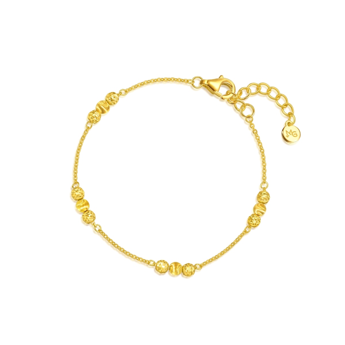 MINTYGREEN - 'Glow' 999 Gold Bracelet | 94604B(18 cm/~0.113 MINTYGREEN - 'Glow' 999 Gold Bracelet | 94604B(18 cm/~0.113