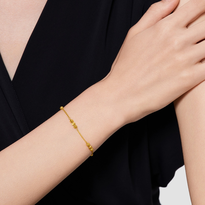 MINTYGREEN - 'Glow' 999 Gold Bracelet | 94604B(18 cm/~0.108
