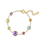 Jaipur' 18K Yellow Gold Amethyst Bracelet