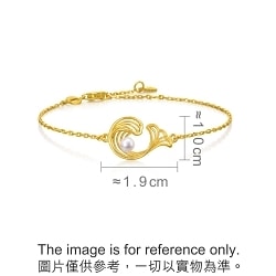 MINTYGREEN - 'Taffy' 999.9 Gold Pearl Bracelet | 95140B(18