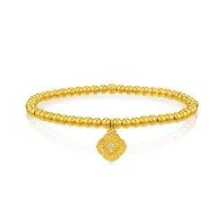'The Oriental'999.9 Gold Diamond Bracelet