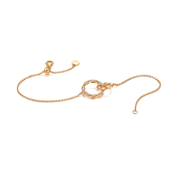 18K玫瑰金 手鍊 | 周生生珠寶 | YuYu | 95325B - 7