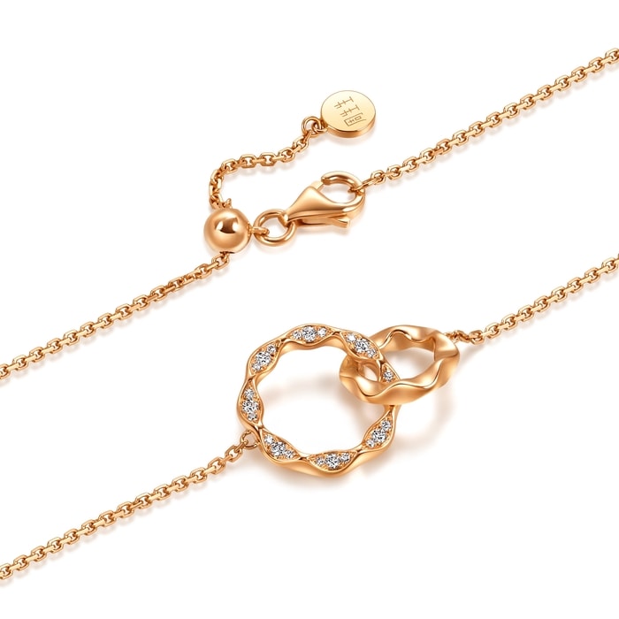 18K玫瑰金 手鍊 | 周生生珠寶 | YuYu | 95325B - 6