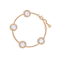 'Timeless' 18K Rose Gold White Mother of Pearl Bracelet