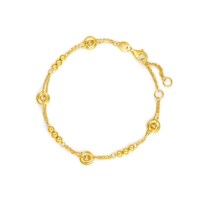 999黃金 手鍊 | 周生生珠寶 | Essence「永」 | 95476B - 1