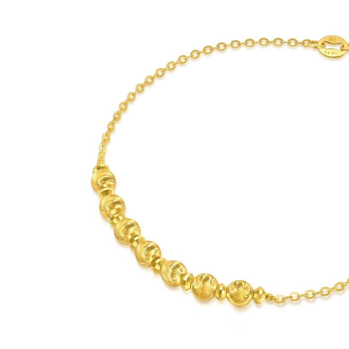 999黃金 手鍊 | 周生生珠寶 | Essence「永」 | 95481B - 5