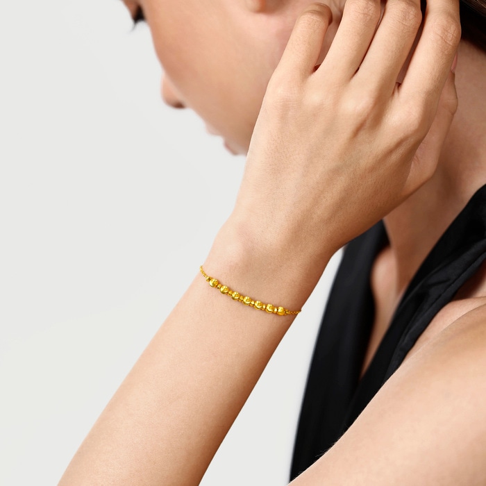 999黃金 手鍊 | 周生生珠寶 | Essence「永」 | 95481B - 3