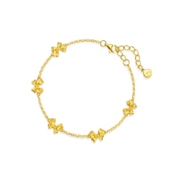 「微糖」足金蝴蝶手鍊