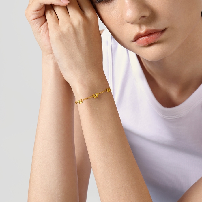 999黃金 手鍊 | 周生生珠寶 | 95520B - 3