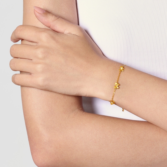 999黃金 手鍊 | 周生生珠寶 | 95520B - 2