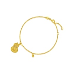 'Daily Bliss' 999 Gold Diamond Gourd Bracelet