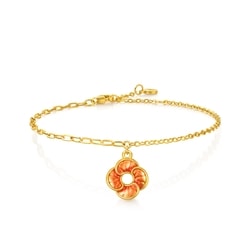 「微糖」足金手鍊