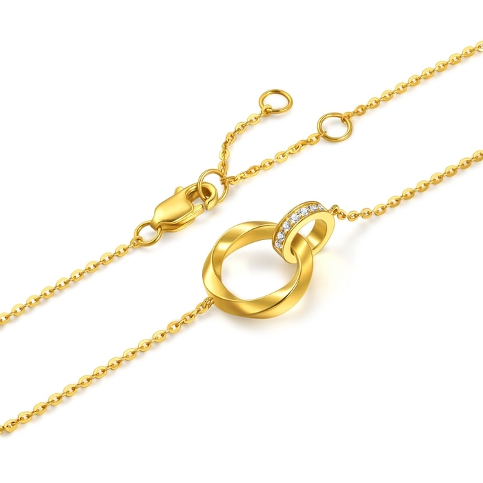 999黃金 手鍊 | 周生生珠寶 | Essence「永」 | 95606B - 6