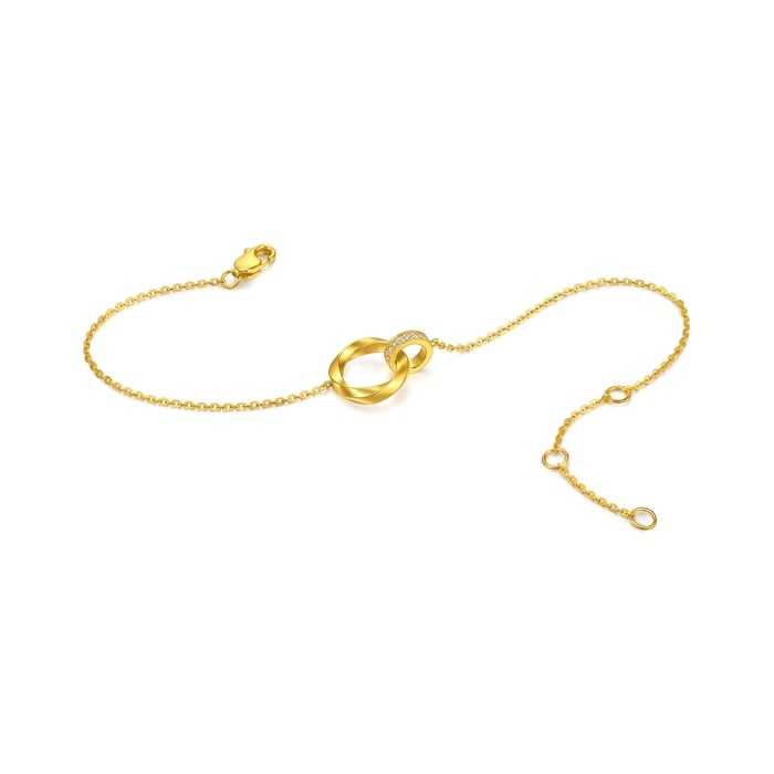 999黃金 手鍊 | 周生生珠寶 | Essence「永」 | 95606B - 7