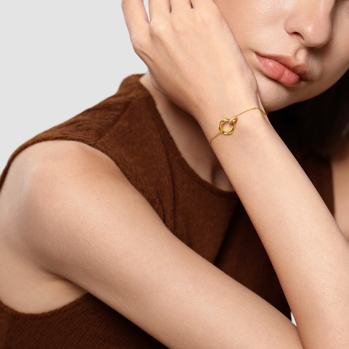 999黃金 手鍊 | 周生生珠寶 | Essence「永」 | 95606B - 3