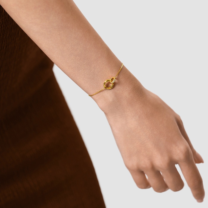 999黃金 手鍊 | 周生生珠寶 | Essence「永」 | 95606B - 2