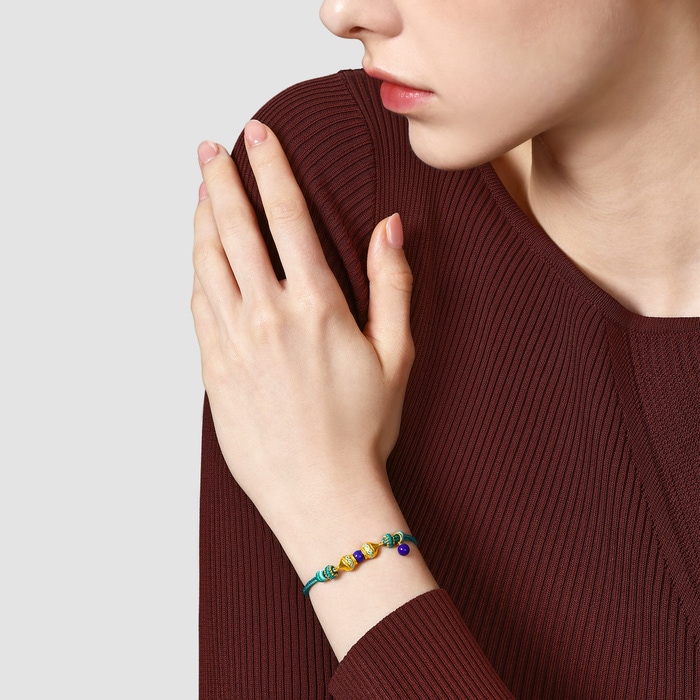 Solid Gold Bracelet | Chow Sang Sang Jewellery | Cultural Blessings | 95616B - 3