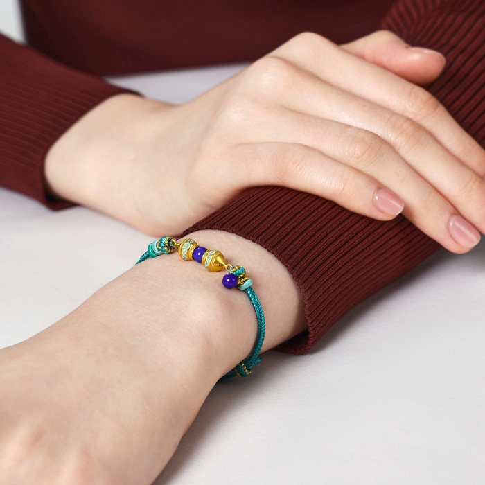 Solid Gold Bracelet | Chow Sang Sang Jewellery | Cultural Blessings | 95616B - 2