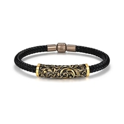 999.9黃金卷草紋手鍊