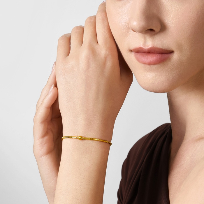 Solid Gold Bracelet | Chow Sang Sang Jewellery | Cultural Blessings | 95650B - 2