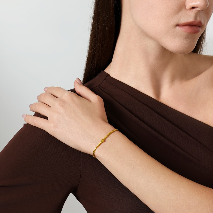 Solid Gold Bracelet | Chow Sang Sang Jewellery | Cultural Blessings | 95650B - 3