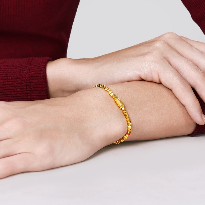 Solid Gold Bracelet | Chow Sang Sang Jewellery | Cultural Blessings | 95653B - 2