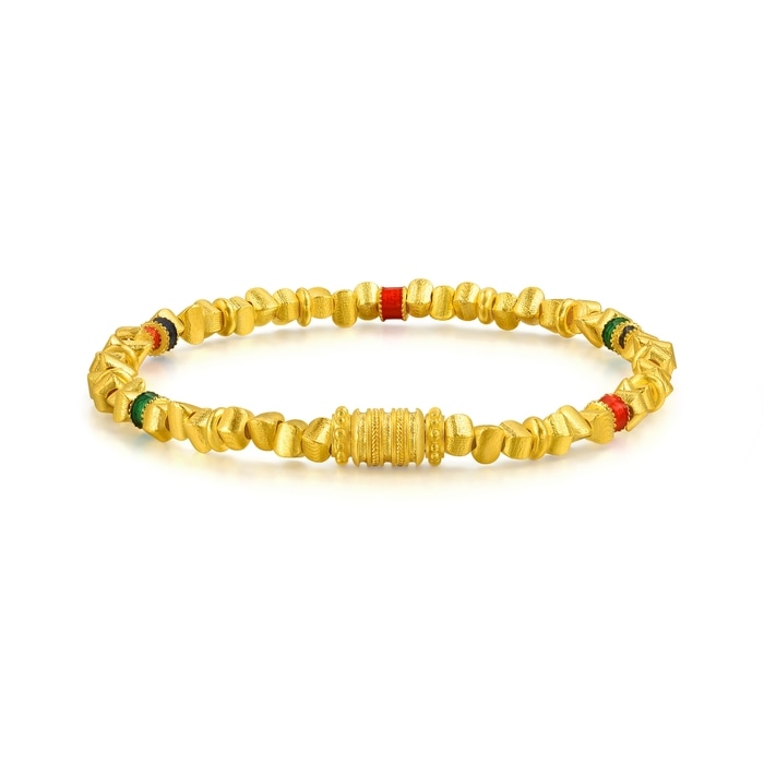 Solid Gold Bracelet | Chow Sang Sang Jewellery | Cultural Blessings | 95653B - 4