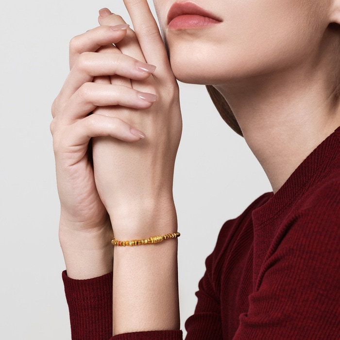 Solid Gold Bracelet | Chow Sang Sang Jewellery | Cultural Blessings | 95653B - 3