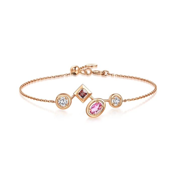 18K玫瑰金 手鍊 | 周生生珠寶 | 95667B - 1