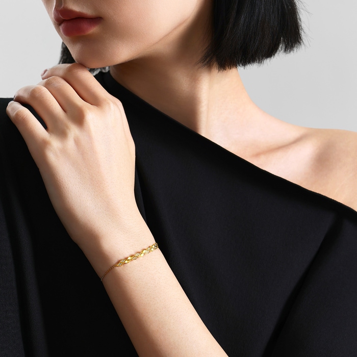 Solid Gold Bracelet | Chow Sang Sang Jewellery | YuYu | 95681B - 3
