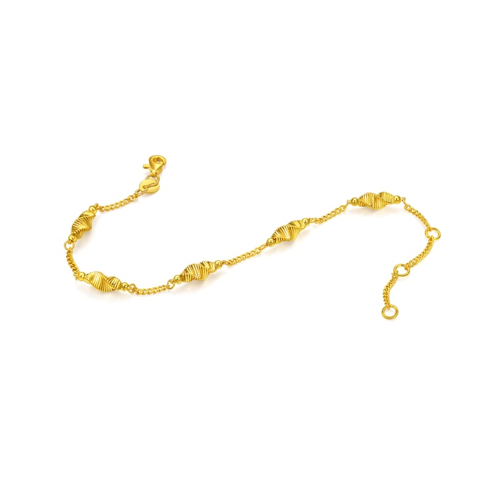 Solid Gold Bracelet | Chow Sang Sang Jewellery | Essence | 95708B - 6
