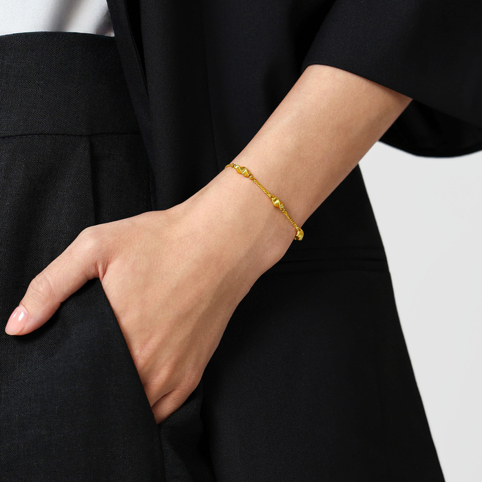 Solid Gold Bracelet | Chow Sang Sang Jewellery | Essence | 95708B - 3