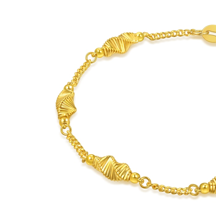 Solid Gold Bracelet | Chow Sang Sang Jewellery | Essence | 95708B - 4