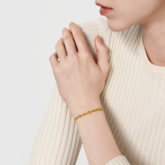 Solid Gold Bracelet | Chow Sang Sang Jewellery | Essence | 95711B - 3