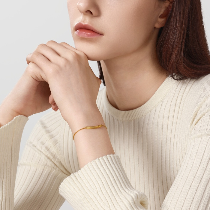 Solid Gold Bracelet | Chow Sang Sang Jewellery | Essence | 95729B - 3