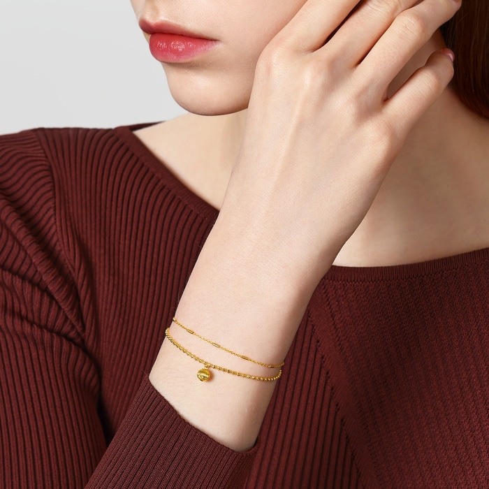 999黃金 手鍊 | 周生生珠寶 | Essence「永」 | 95738B - 2