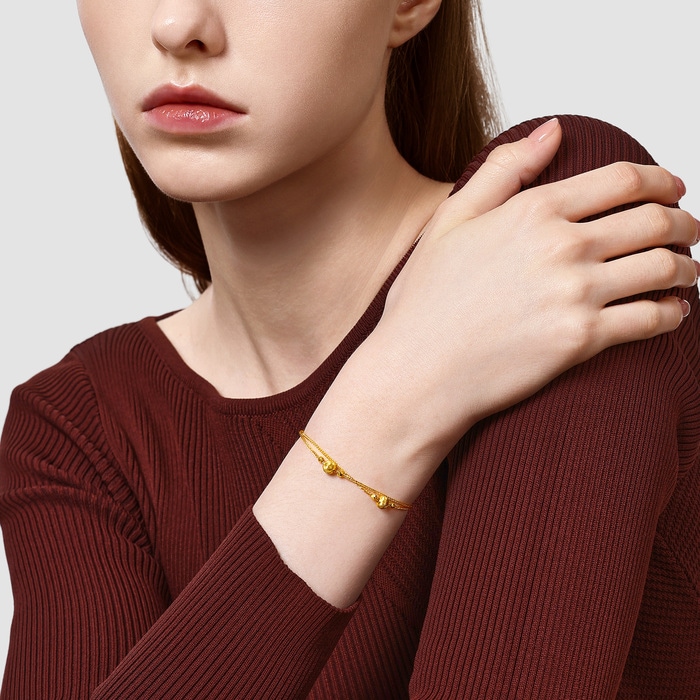 Solid Gold Bracelet | Chow Sang Sang Jewellery | Essence | 95739B - 3
