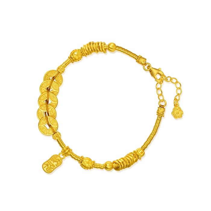 Solid Gold Bracelet | Chow Sang Sang Jewellery | Cultural Blessings | 95773B - 1