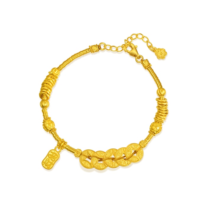 Solid Gold Bracelet | Chow Sang Sang Jewellery | Cultural Blessings | 95773B - 5